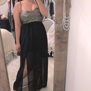 Trixxi size medium homecoming black maxi dress
